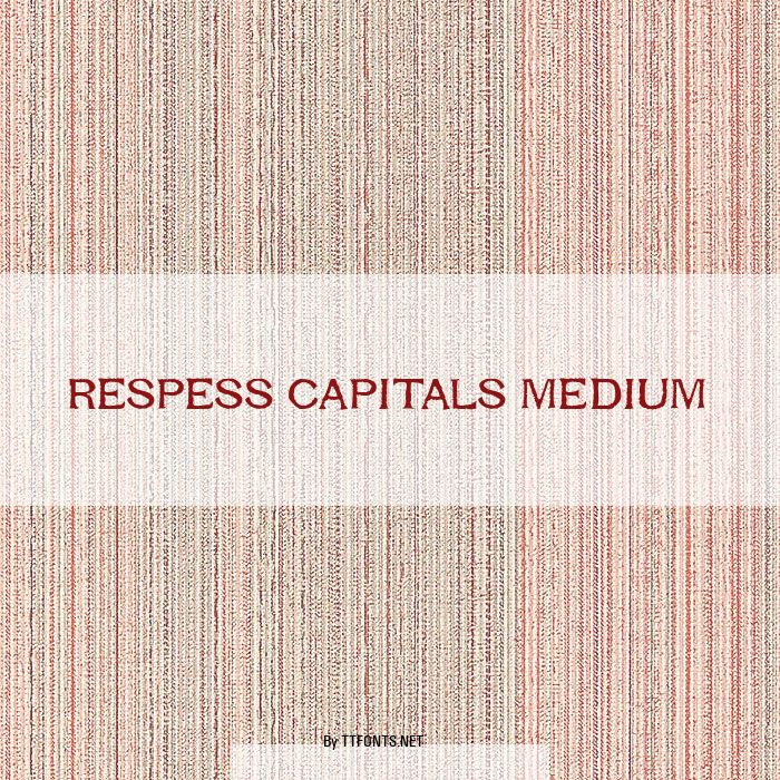 Respess Capitals Medium example